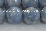 CKC708 15.5 inches 20mm faceted round imitation blue kyanite beads