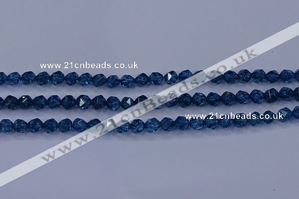 CKC711 15.5 inches 6mm faceted nuggets imitation kyanite beads