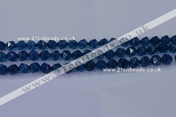 CKC712 15.5 inches 8mm faceted nuggets imitation kyanite beads