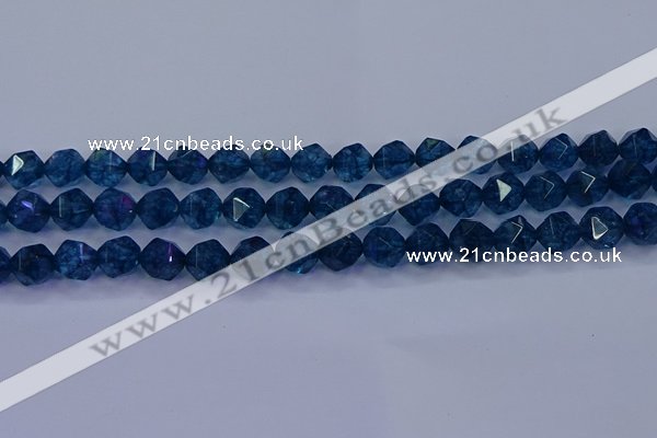 CKC713 15.5 inches 10mm faceted nuggets imitation kyanite beads