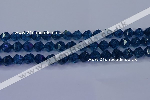 CKC714 15.5 inches 12mm faceted nuggets imitation kyanite beads