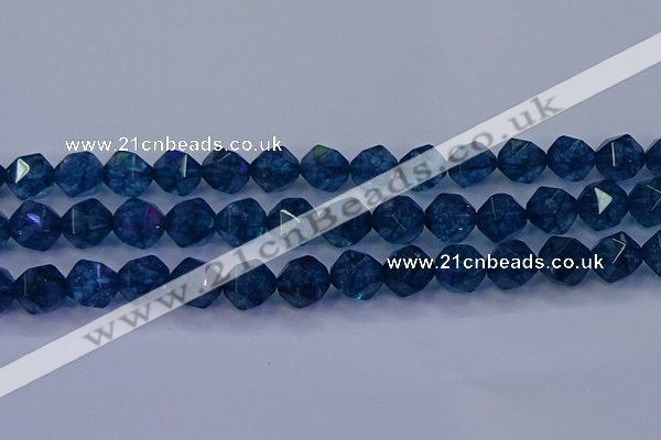 CKC715 15.5 inches 14mm faceted nuggets imitation kyanite beads