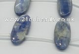 CKC75 Top drilled 11*25mm oval natural kyanite gemstone beads