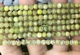 CKC765 15.5 inches 4mm round natural green kyanite beads