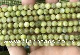 CKC766 15.5 inches 6mm round natural green kyanite beads