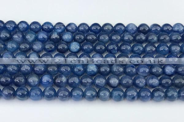 CKC790 15 inches 6mm round blue kyanite beads wholesale