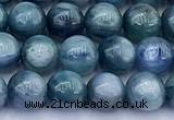 CKC836 15 inches 7mm round blue kyanite gemstone beads