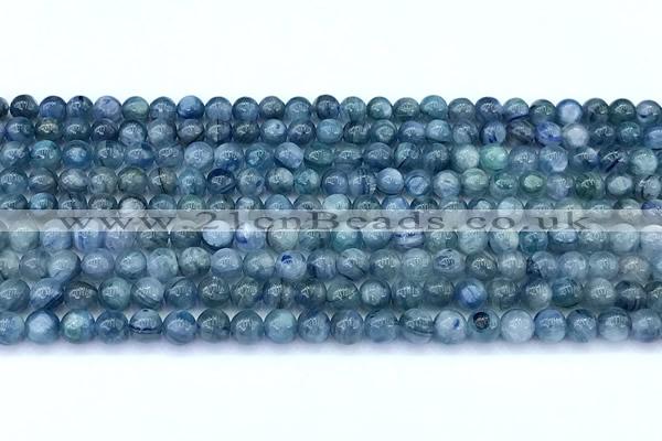 CKC840 15 inches 4mm round blue kyanite beads