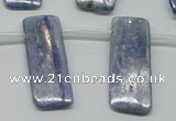 CKC86 Top drilled 12*30mm rectangle natural kyanite gemstone beads