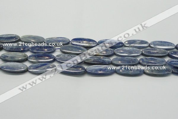 CKC95 15.5 inches 13*30mm oval natural kyanite gemstone beads