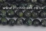 CKJ310 15.5 inches 4mm faceted round kambaba jasper beads