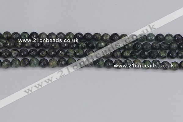 CKJ311 15.5 inches 6mm faceted round kambaba jasper beads