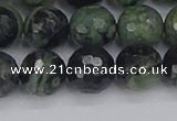 CKJ313 15.5 inches 10mm faceted round kambaba jasper beads