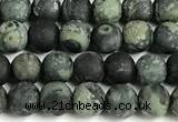 CKJ325 15 inches 4mm round matte kambaba jasper beads