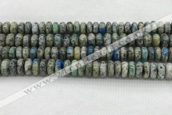 CKJ440 15.5 inches 5*10mm - 6*10mm rondelle natural k2 jasper beads