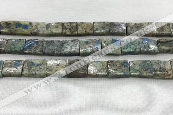 CKJ448 15.5 inches 11*12mm - 13*17mm rectangle natural k2 jasper beads