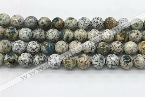 CKJ456 15.5 inches 12mm round natural k2 jasper beads wholesale