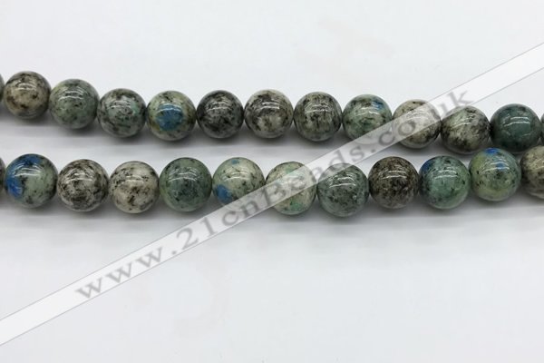 CKJ477 15.5 inches 12mm round natural k2 jasper beads wholesale