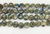 CKJ487 15.5 inches 11mm flat round natural k2 jasper beads