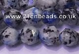 CKJ706 15.5 inches 6mm faceted nuggets imitation k2 jasper beads