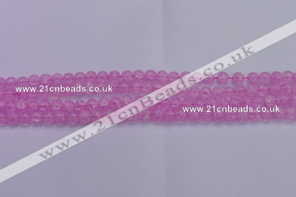 CKQ301 15.5 inches 6mm round dyed crackle quartz beads wholesale