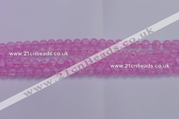 CKQ303 15.5 inches 10mm round dyed crackle quartz beads wholesale