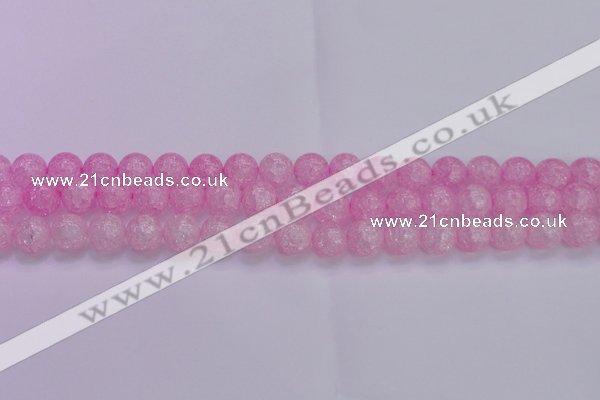 CKQ304 15.5 inches 12mm round dyed crackle quartz beads wholesale