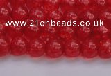 CKQ315 15.5 inches 6mm round dyed crackle quartz beads wholesale