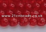 CKQ317 15.5 inches 10mm round dyed crackle quartz beads wholesale