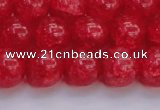 CKQ319 15.5 inches 14mm round dyed crackle quartz beads wholesale