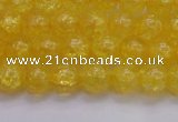 CKQ323 15.5 inches 8mm round dyed crackle quartz beads wholesale