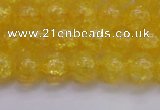 CKQ324 15.5 inches 10mm round dyed crackle quartz beads wholesale