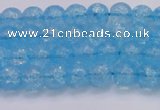 CKQ329 15.5 inches 6mm round dyed crackle quartz beads wholesale