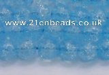 CKQ331 15.5 inches 10mm round dyed crackle quartz beads wholesale