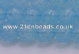 CKQ333 15.5 inches 14mm round dyed crackle quartz beads wholesale