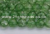 CKQ337 15.5 inches 8mm round dyed crackle quartz beads wholesale