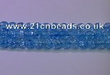 CKQ363 15.5 inches 10mm round dyed crackle quartz beads