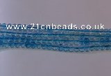 CKQ370 15.5 inches 4mm round dyed crackle quartz beads wholesale