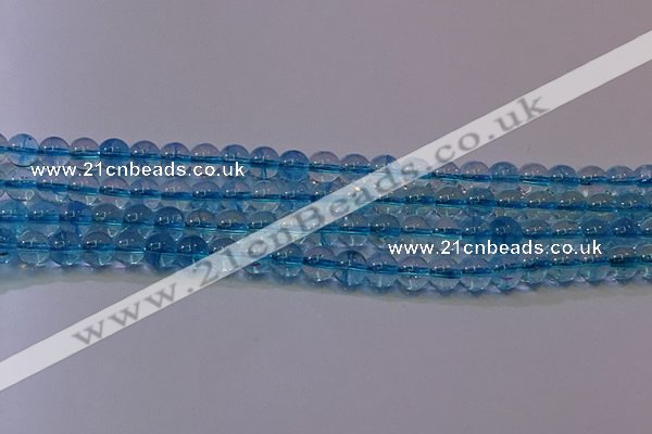 CKQ370 15.5 inches 4mm round dyed crackle quartz beads wholesale