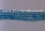 CKQ371 15.5 inches 6mm round dyed crackle quartz beads