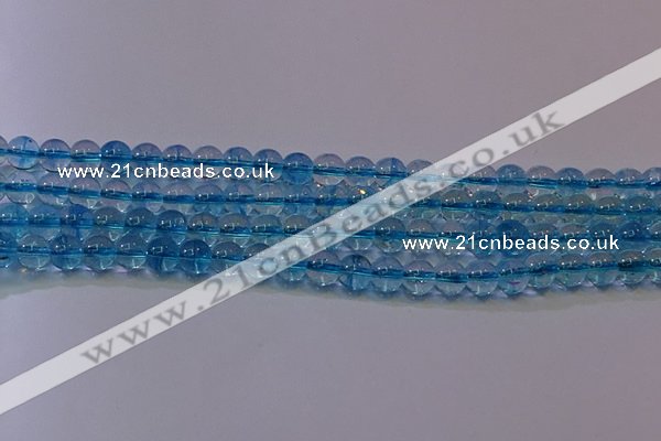 CKQ371 15.5 inches 6mm round dyed crackle quartz beads