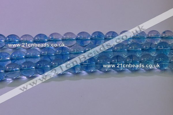 CKQ372 15.5 inches 8mm round dyed crackle quartz beads