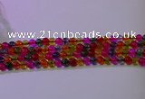 CKQ391 15.5 inches 6mm round dyed crackle quartz beads