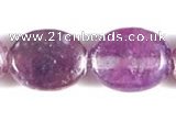 CKU01 15 inches 8*10mm oval purple kunzite beads Wholesale