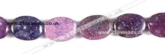 CKU02 15 inches 10*14mm oval purple kunzite beads Wholesale