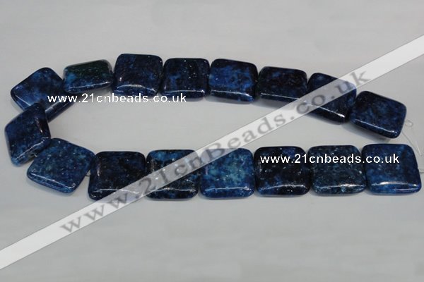 CKU120 15.5 inches 25*25mm square dyed kunzite beads wholesale