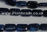 CKU122 15.5 inches 8*12mm rectangle dyed kunzite beads wholesale