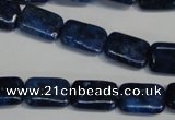 CKU123 15.5 inches 10*14mm rectangle dyed kunzite beads wholesale