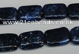 CKU125 15.5 inches 13*18mm rectangle dyed kunzite beads wholesale