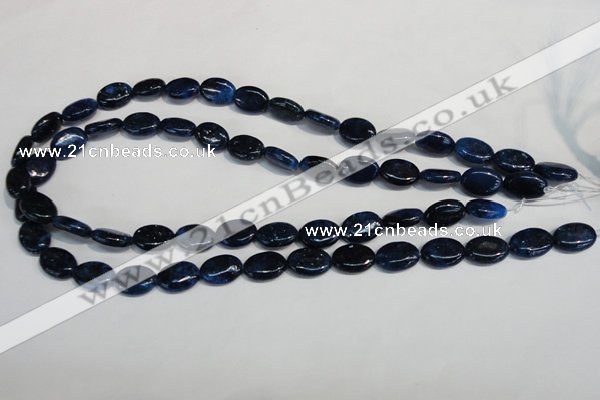 CKU131 15.5 inches 10*14mm oval dyed kunzite beads wholesale